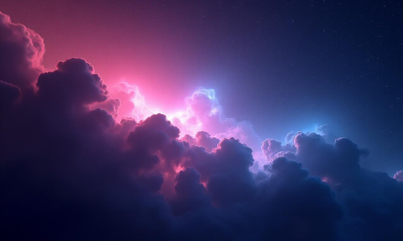 Deep space nebula with vibrant gases